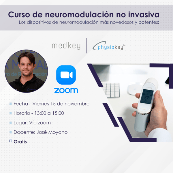 CURSO DE NEUROMODULACIÓN COM MEDKEY E PHYSIOKEY - VIA ZOOM - GRÁTIS - 6-09-2024